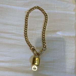 LV Lock and Key Necklace